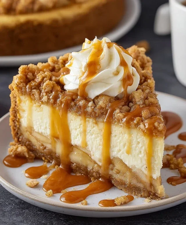 Apple Crisp Cheesecake Delight