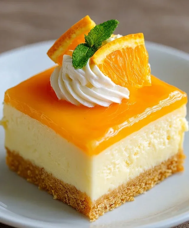 Orange Creamsicle Cheesecake Bars