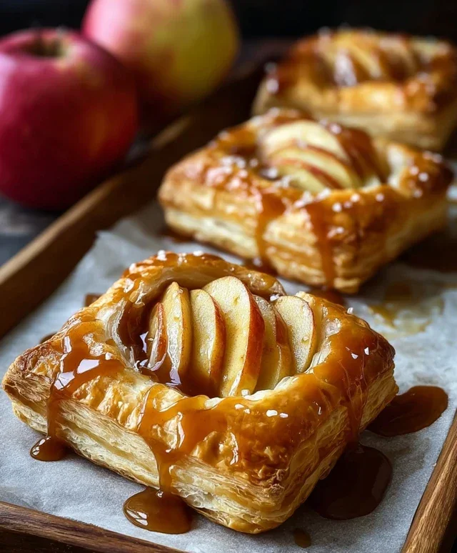 Caramel Apple Puff Pastries