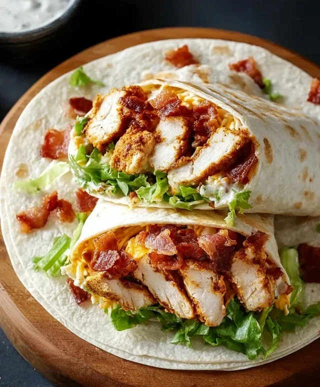 Crispy Chicken Beef Beef Bacon Ranch Wrap