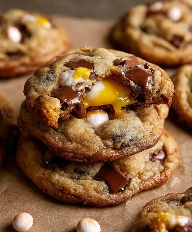 Brown Butter Cadbury Egg Cookies
