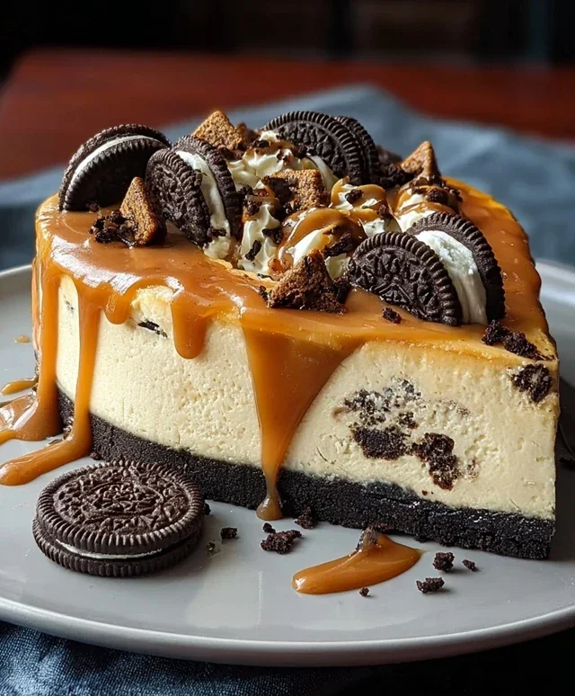 Oreo & Caramel Cheesecake