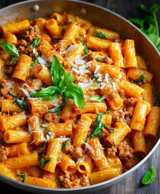 Creamy Sausage Rigatoni (One-Pan, 30-Minute Meal)