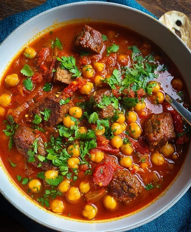 Beef Beef Chorizo Chickpea Stew