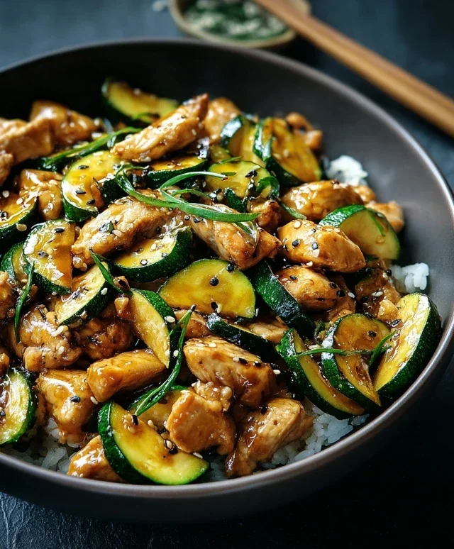 Chicken Zucchini Stir Fry
