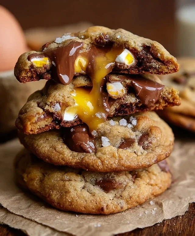 Brown Butter Cadbury Egg Cookies