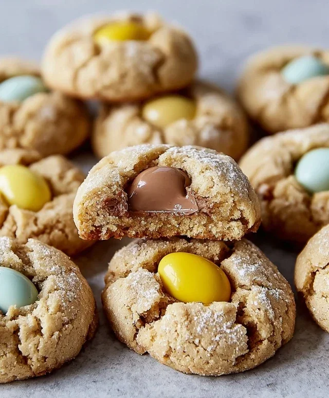 Cadbury Egg Kiss Cookies