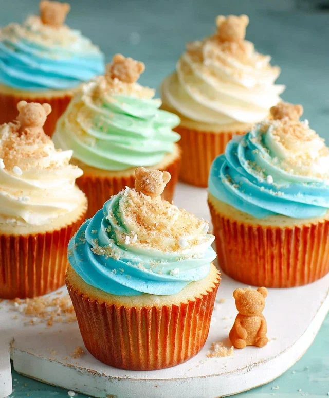 Beach Party Cupcakes