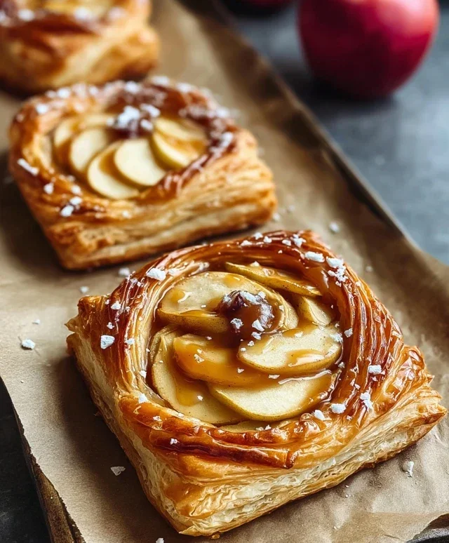 Caramel Apple Puff Pastries