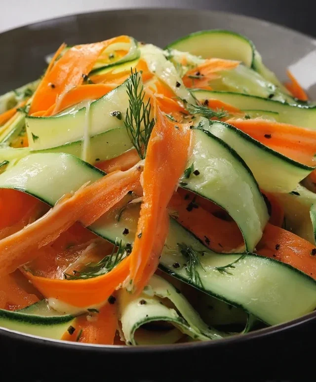 Carrot and Cucumber Ribbon Salad