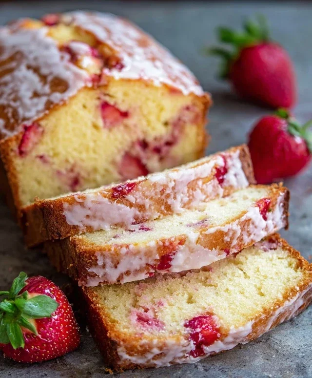 Strawberry Pound Cake