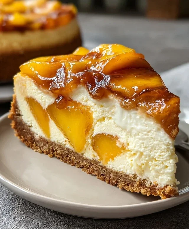 Peach Cobbler Cheesecake
