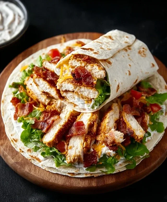 Crispy Chicken Beef Beef Bacon Ranch Wrap