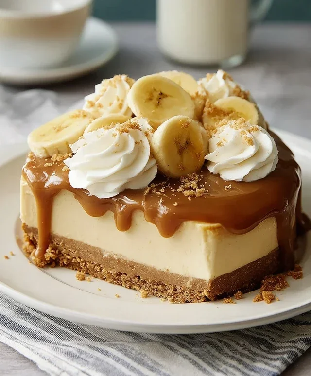 No-Bake Banoffee Cheesecake