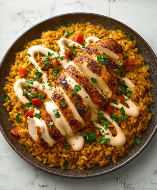 High Protein Creamy Cajun Chicken Rice