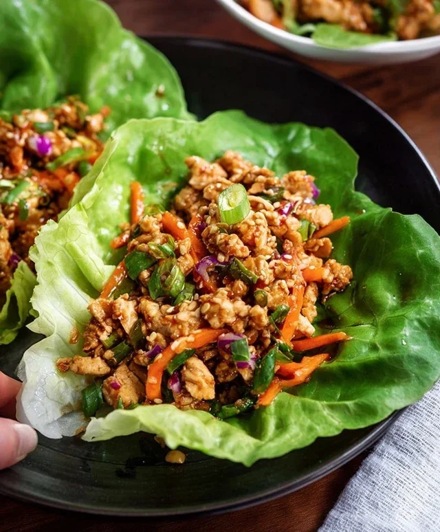 Thai Chicken Lettuce Wraps