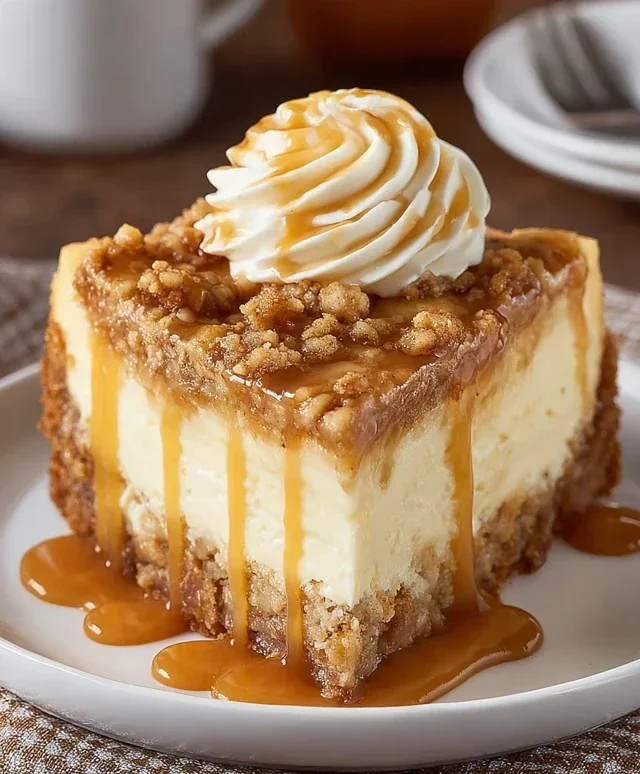 Apple Crisp Cheesecake Delight