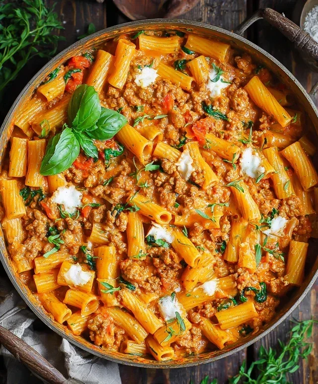 Creamy Sausage Rigatoni (One-Pan, 30-Minute Meal)