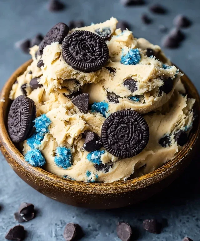 Cookie Monster Edible Cookie Dough