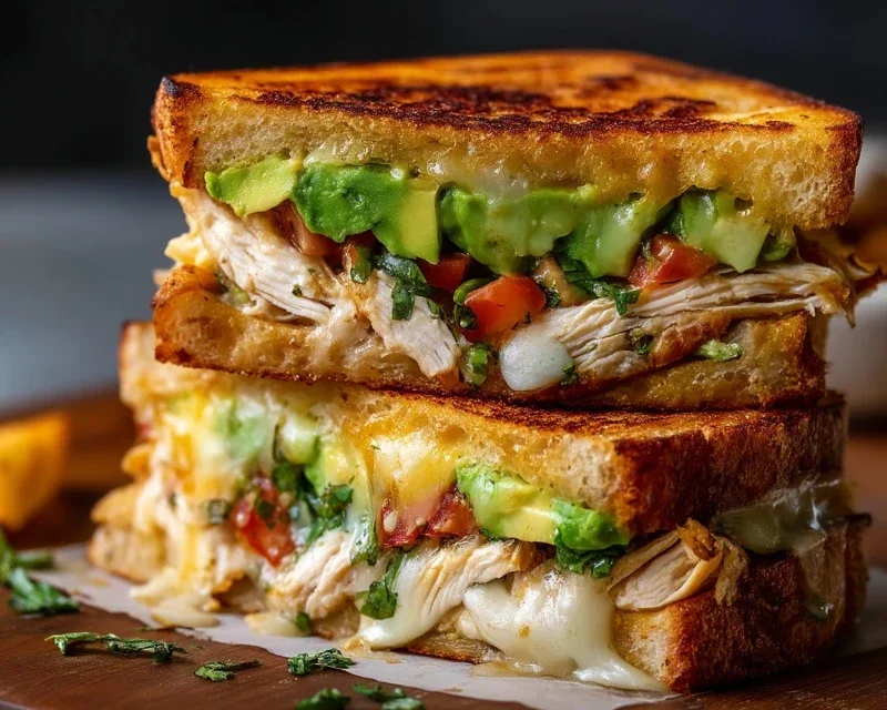 Chicken Avocado Melt Sandwich