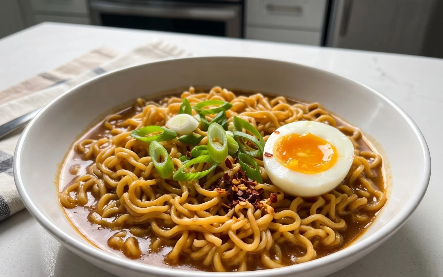 Easy Saucy Ramen Noodles