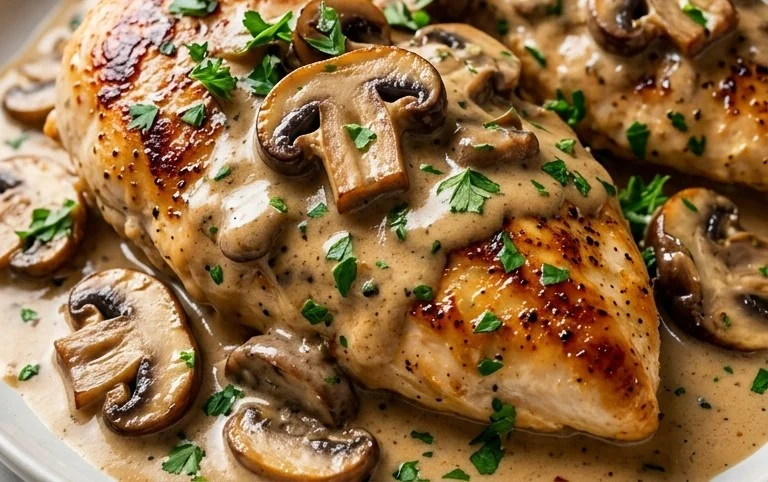 Creamy Mushroom Chicken Recipe