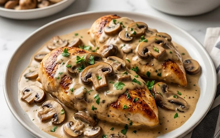 Creamy Mushroom Chicken Recipe