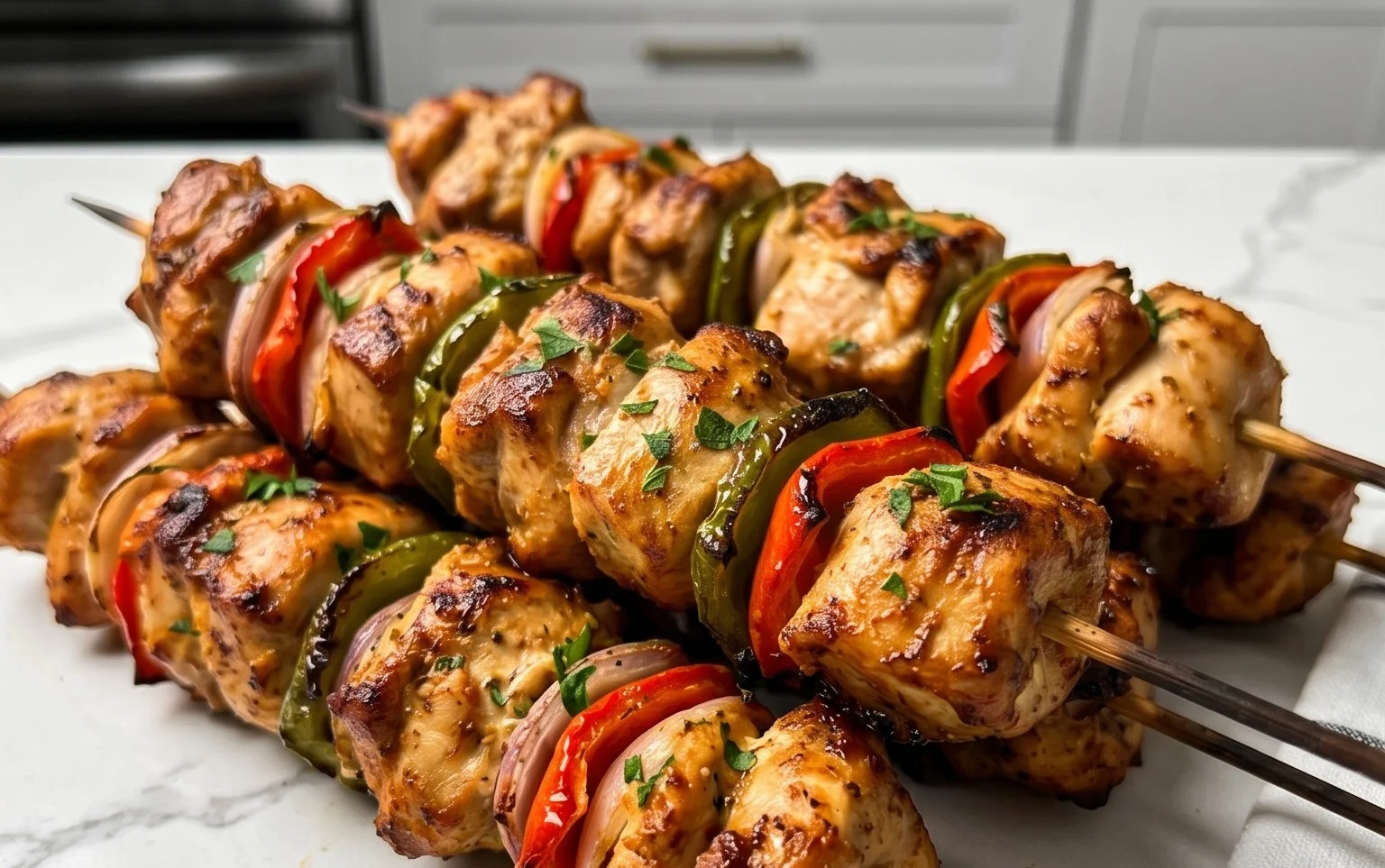 Air Fryer Chicken Skewers (VIDEO)