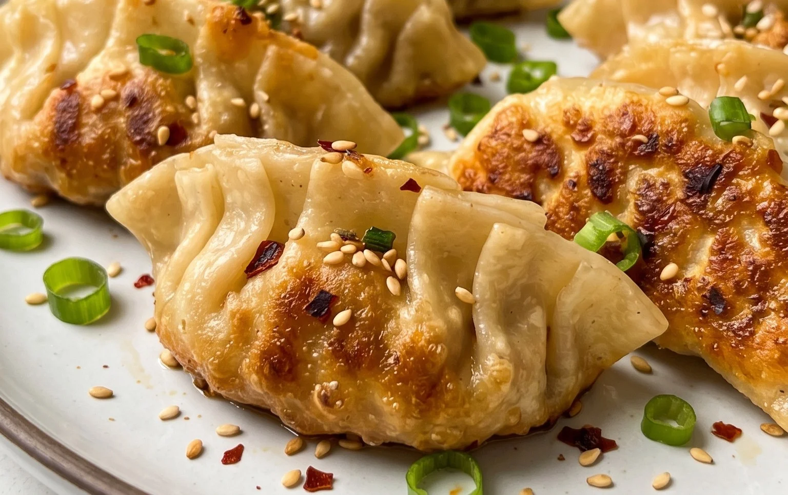 Chicken Potstickers (Pan Fried Dumplings)