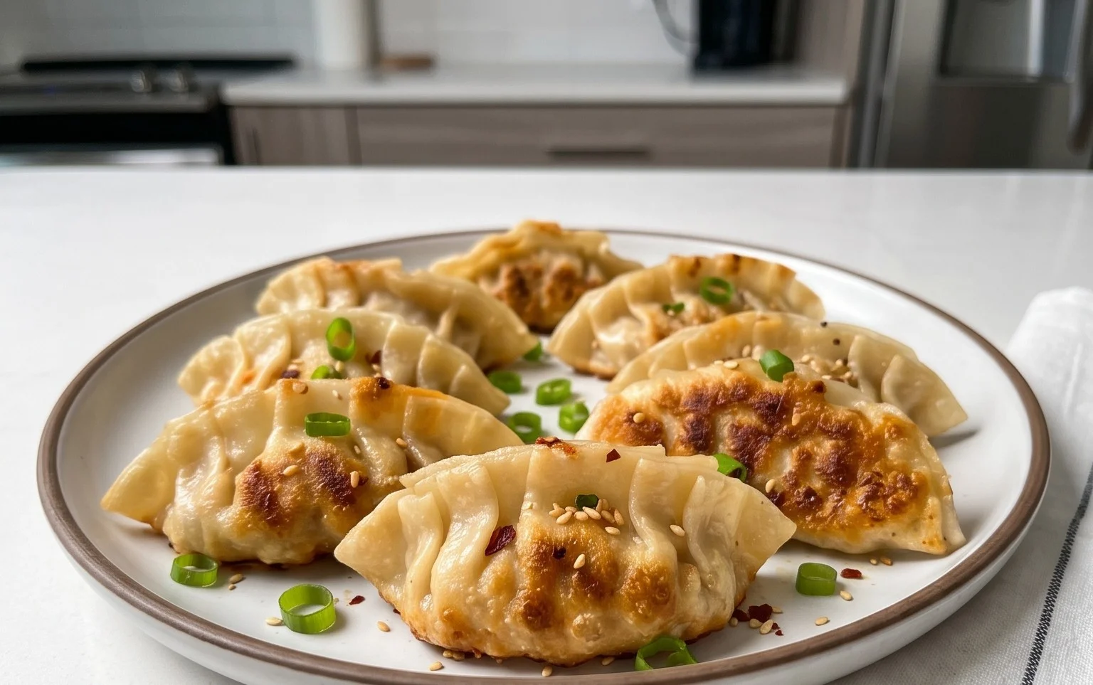 Chicken Potstickers (Pan Fried Dumplings)