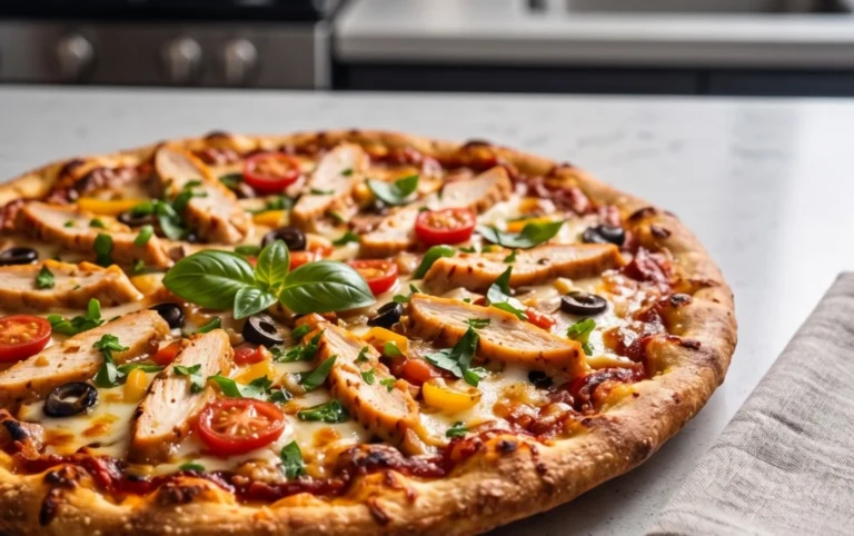 Chicken Crust Pizza (Low Carb + High Protein