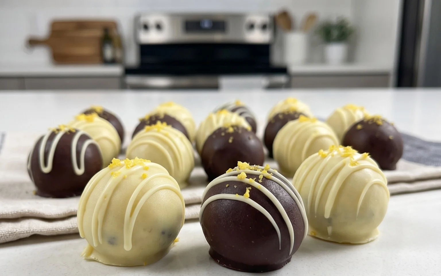 LEMON BLUEBERRY TRUFFLES