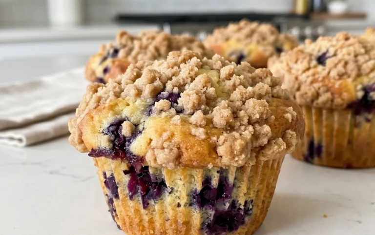 Lemon Blueberry Streusel Muffins