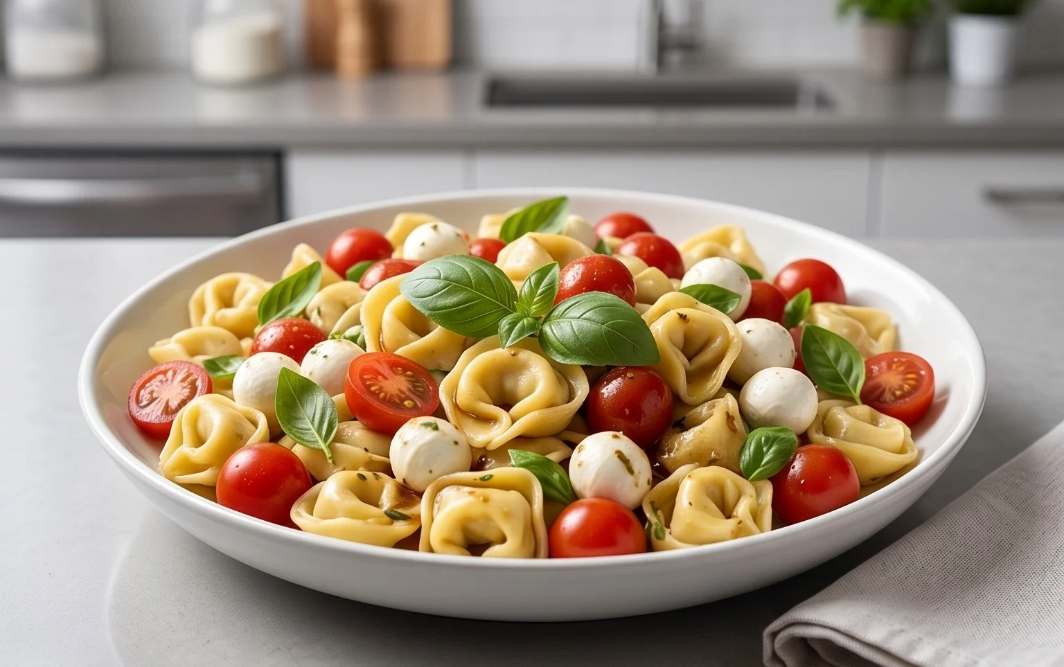 Tortellini Caprese Salad
