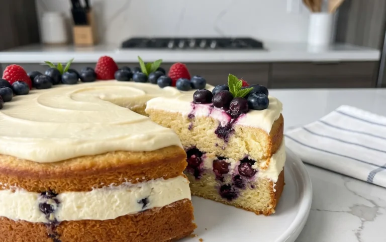 Nova Scotia Blueberry Cream Cake