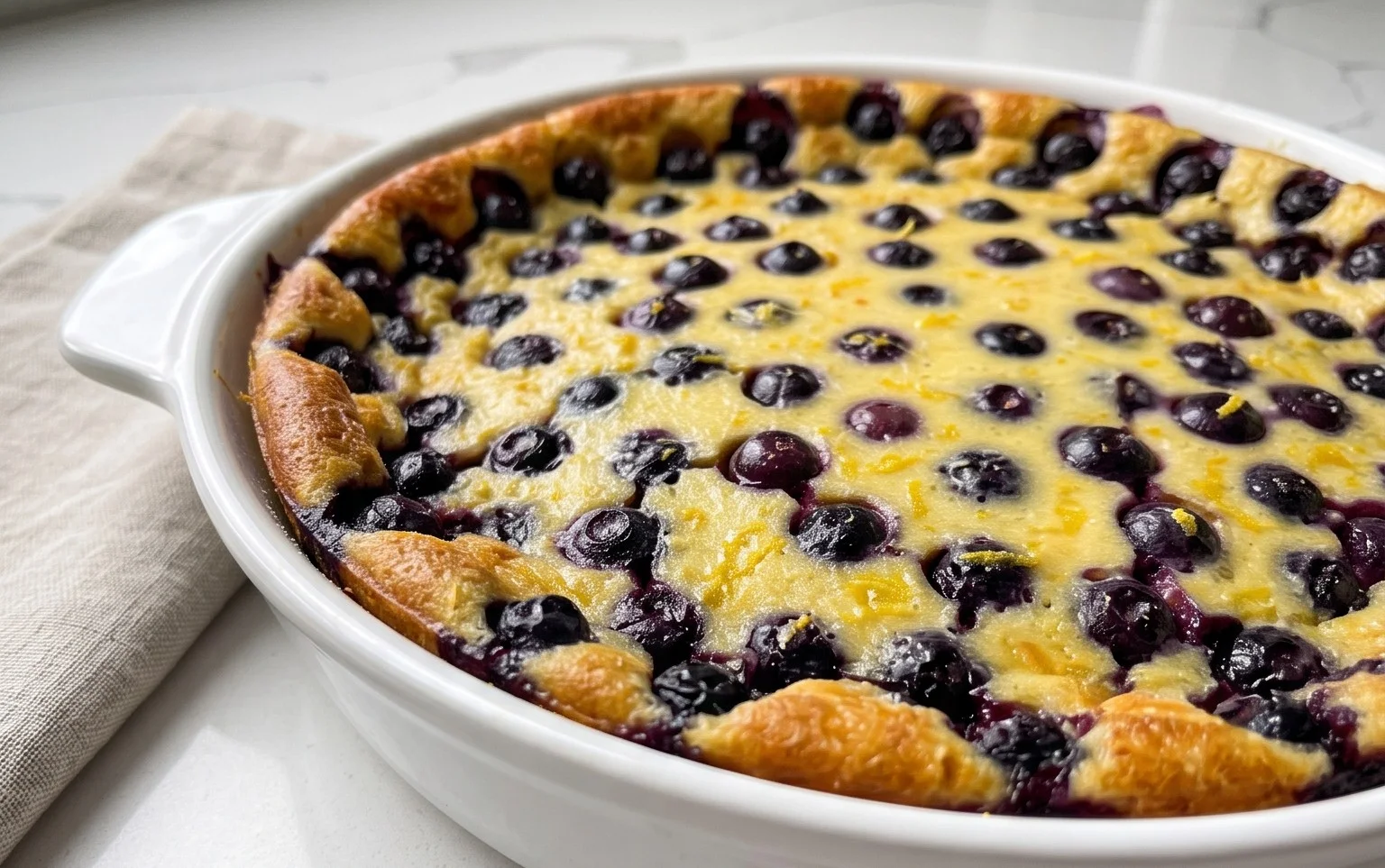 Lemon Blueberry Clafoutis
