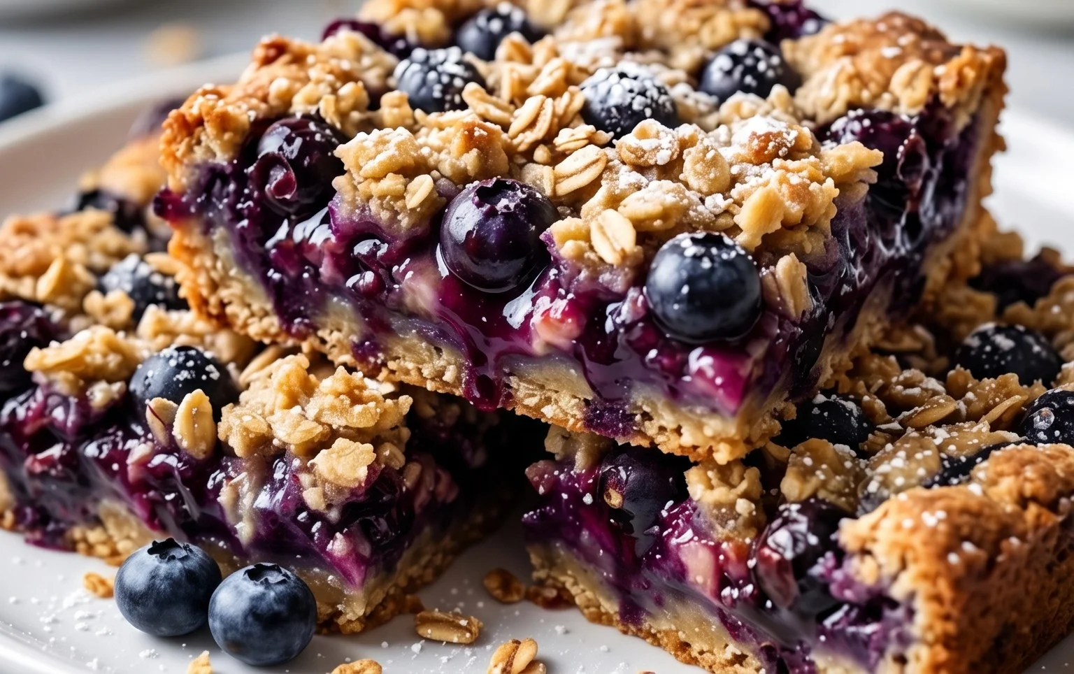 Blueberry Oatmeal Bars