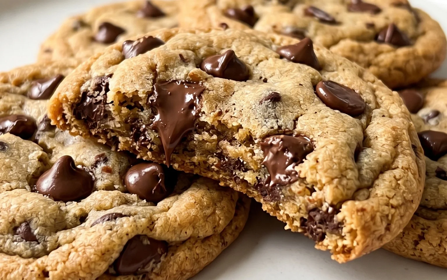 Crispy and Chewy Chocolate Chip Cookies