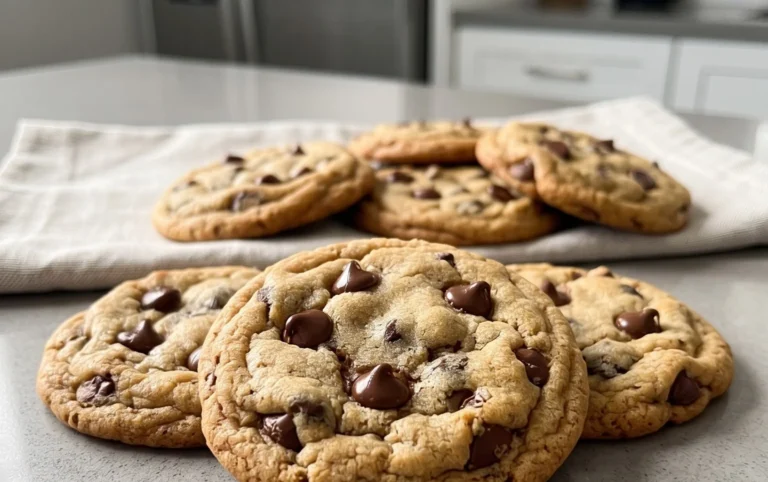 Crispy and Chewy Chocolate Chip Cookies