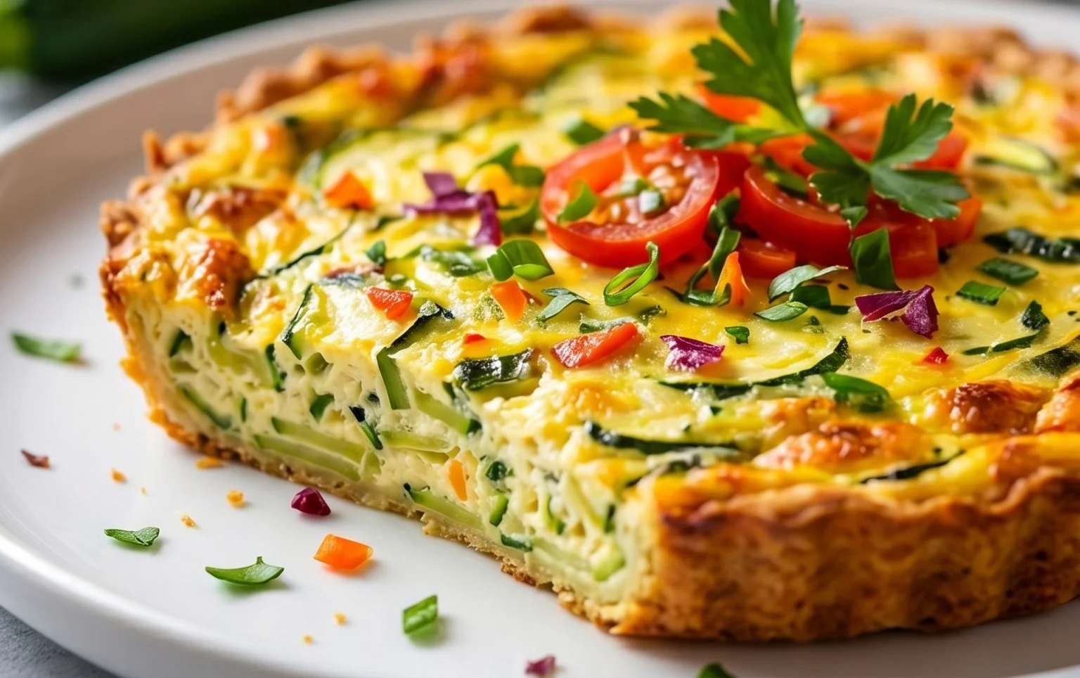 Crustless Zucchini Quiche Recipe