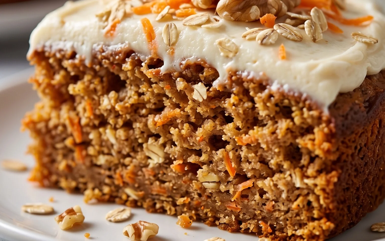 Easy Flourless Oatmeal Carrot Cake Recipe