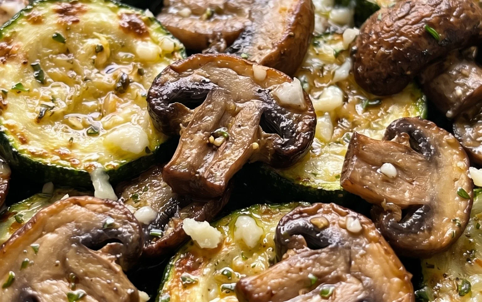 Skillet Zucchini and Mushrooms
