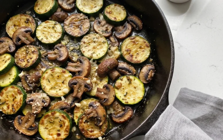 Skillet Zucchini and Mushrooms