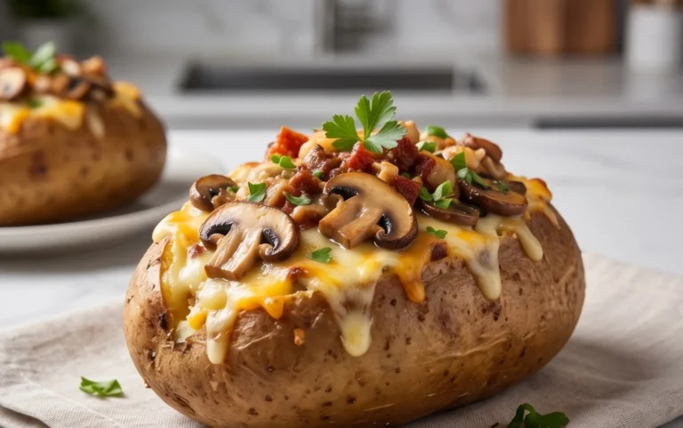 The Ultimate Stuffed Baked Potatoes with Mushrooms