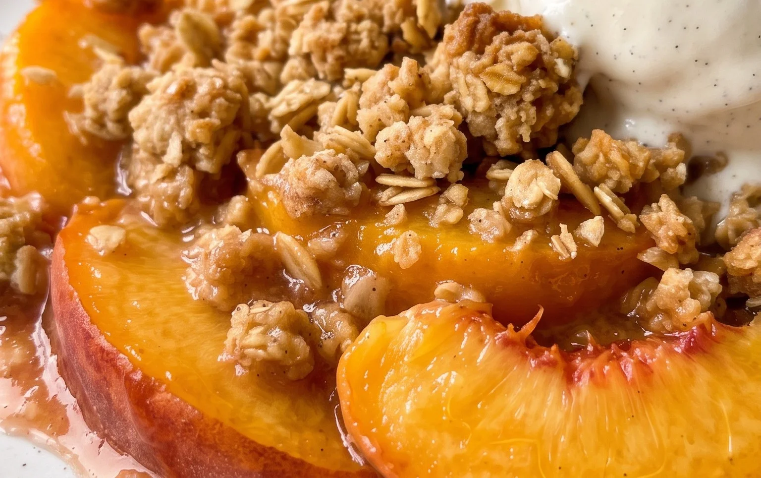 Fresh Peach Crisp Recipe