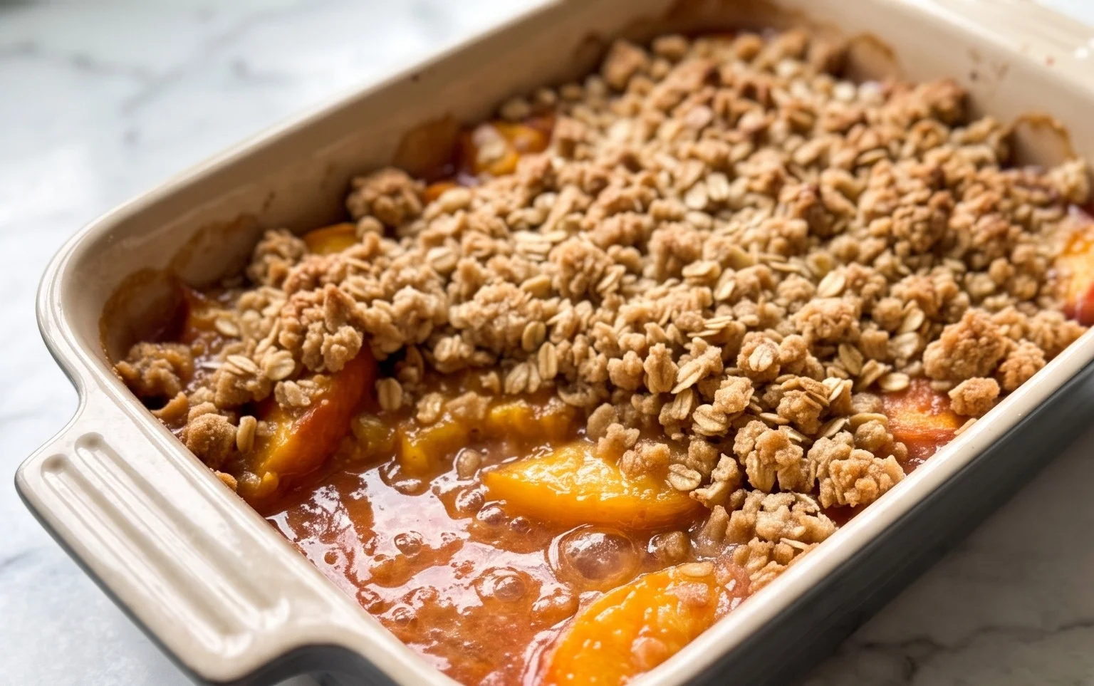 Fresh Peach Crisp Recipe
