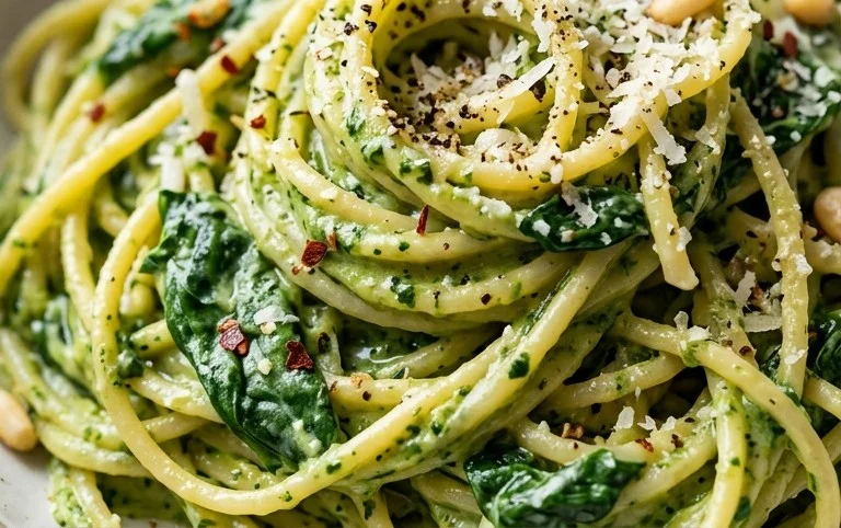 Pasta with Spinach Sauce