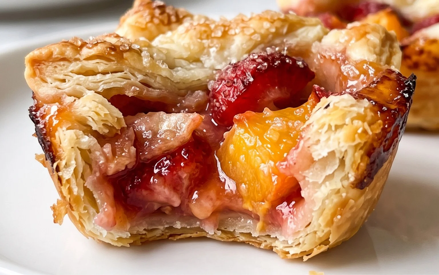 Strawberry Peach Pie Bites