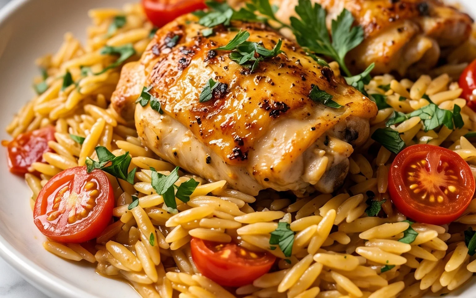 Chicken Orzo (30-Minutes, One-Pan)