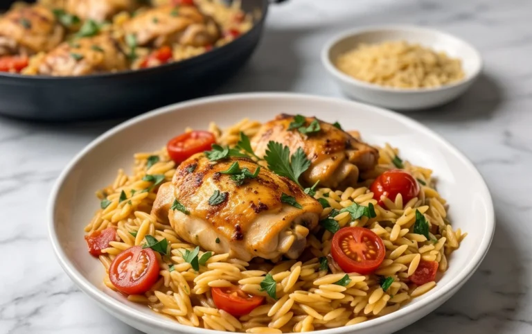Chicken Orzo (30-Minutes, One-Pan)
